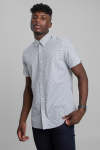 Ben Sherman Geo Tile Print Shirt - Double Extra Large Blue