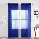 Spacedresser Sheer Voile Window Treatment Rod Pocket Curtain Panels For Kitchen Bedroom Living Room Drapes Sunlight Filtering Pr