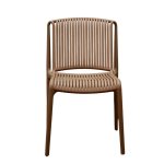 No Arms Stackable Brown Chair Was R1099