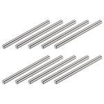 Metallixity Dowel Pin 5X70MM 15PCS 304 Stainless Steel Shelf Support Pegs Pin Fastener Elements - For Metal Devices Furniture In