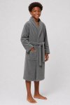 Kiddies Coral Fleece Winter Hooded Robe Gown 3 To 14 Years