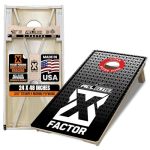 Titan Bags X Factor Cornhole Boards - Acl Elite Approved Cornhole Board Set W patent Pending X Underside Bracing For Maximum Dur