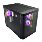 FSP S380 Argb M-atx Mid Tower Gaming Chassis - Black