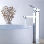 Square Basin Mixer Waterfall Faucet Bathroom Tap F-3605 Chrome