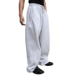 Baggy Sweatpants Men Loose Wide Leg Sweats Pants Fall Y2K Tall Trousers Fashion Soft Joggers With Pockets Streetwear