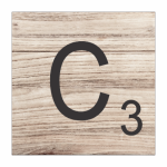 Tear Resistant Scrabble Letter C