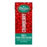Rhodes Cranberry Juice 6PK 200 Ml
