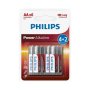 Philips Power Alkaline Aa BATTERIES 1.5V 6 Pack LR6P6B/40