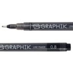 Line Maker Pen - Black - 0.8MM