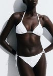 Padded Triangle Bikini Top - White