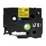 TZ-661 Brother Label Tape Cartridge - 36MM Black On Yellow 8M