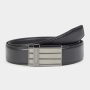 Men&apos S Black Carbon Trim Plate Belt