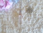 Clear Quartz And Tree Of Life Charm Pendulum