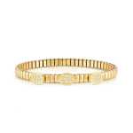 Extension Bracelet Yellow Pvd With 3 Ovals