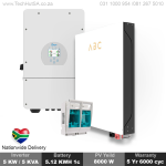 Deye 5KW Inverter With Abc 5.12KWH Lithium Battery Inverter Kit