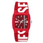 Diesel Cliffhanger Three-hand Solar-powered Red Rpet Men's Watch DZ2168
