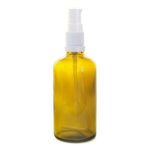 30ML Amber Glass Aromatherapy Bottle With Spritzer - White 18 410