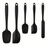6PCS Silicone Spatula Spatula Cake Cream Spatula High Temperature Resistant Food Grade Silicone Cooking Set Cake Baking Tools Su