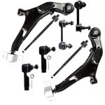 8PC K620354 K620355 K90431 K90432 EV458 ES3438 Front Lower Control Arm Tie Rod Ends Sway Bar For Nissan Maxima 2000-2003 Replace