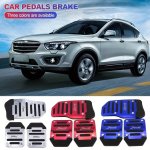 3PCS SET Non-slip Car Pedals Stainless Steel Fit For Manual Accelerator & Clutch Aluminum Alloy Brake Pads Enhanced Grip & Comfo