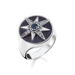 Ring Royalty Star With Stones Silver - 48