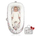 Baby Support Cushion Organic Cotton Infant Support Cushion Reversible Adjustable & Portable Floor Cushion Soft Breathable Washab