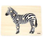 9 Pce Rgs Montesorri Zebra Peg Puzzle