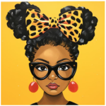 Fabric Paint Panel Fashion Girl