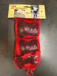 Infants Knee & Elbow Protection Kit Black & Red