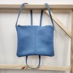 Genuine Leather Brights Edition Handbag Baby Blue