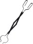 Heavy Duty Long Firepit Log 66 Cm Na Tongs