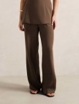 Enya Elastic Wide Leg Pants - 16 Chocolate Set
