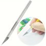 Precision Silvery 5D Diamond Painting Craft Knife - Alloy Paper Cutter For DIY Embroidery & Cross Stitch Art Projects