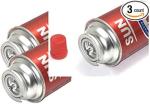 3 Pack Butane Refill Fuel Gas Can Cartridge For Portable Stove Gas Range 8OZ