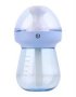Casey Milk Feeding Bottle Shaped Multifunctional Portable 240ML USB Humidifier Air Purifier Mist Maker With LED Light For Home Office And Car-blue Retail Box