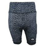 High Waist Ladies Cycling Shorts - Animal Spots - Ladies S - 32