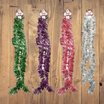 Festive Tinsel Garland 11CM X 2M Holiday Decoration Trim