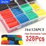 Flame-retardant Heat Shrink Tubing Kit - 164 328PCS Assorted Sizes For Rc Hobbies & More Polyolefin Insulation 2:1 Shrink Ratio