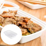 H-select Disposable Container With Lid 300ML White 1X8