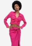 Collared Blouse - Cerise