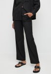 Wide Leg Pant In - Black Pinstripe