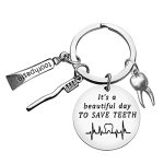 Heigebi Dentist Gifts Dentist Keychain For Dental Hygienist Chrsitmas Birthday Graduation Gift For Dental Student Dentist Orthod