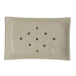 White Fynbos Rectangular Soap Dish