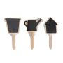 The Urbanist - Blackboard Plant Labels With Chalk MINI Set Watering Can/flower Pot/ House