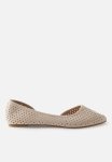 Cotton On Prima Dorsay Ballerina- Taupe Micro