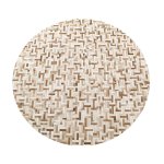 Mosaic Hide Round Rug 240CM