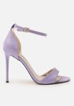 Ankle Tie Barely There Heel - Lilac