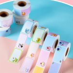 280PCS ROLL Cartoon Name Stickers Handwritten Water Cup Stickers Non-marking Waterproof Tear-resistant Stickers Book Classificat