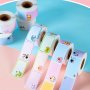 280PCS/ROLL Cartoon Name Stickers Handwritten Water Cup Stickers Non-marking Waterproof Tear-resistant Stickers Book Classification Signature Stickers Label Paper