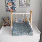 Woodlands Scattered Green Baby Changing Mat Cover